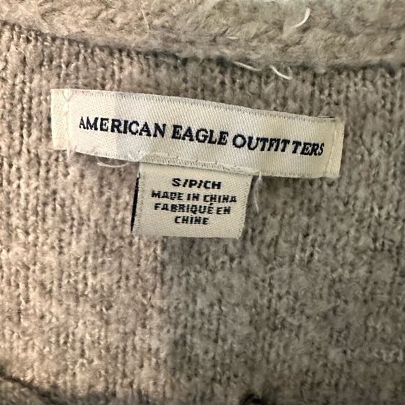 American Eagle Cardigan Sweater Gray Size Small - Picture 3 of 3